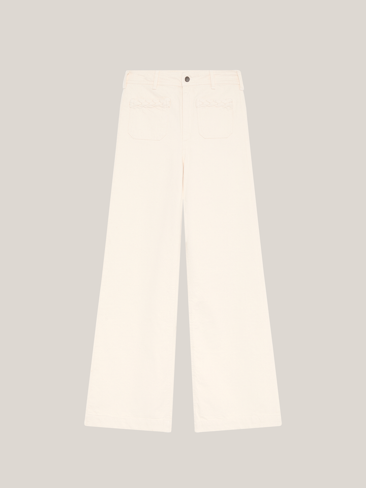 MAISON HOTEL Pantaloni donna Maxton Hamlet Ecru