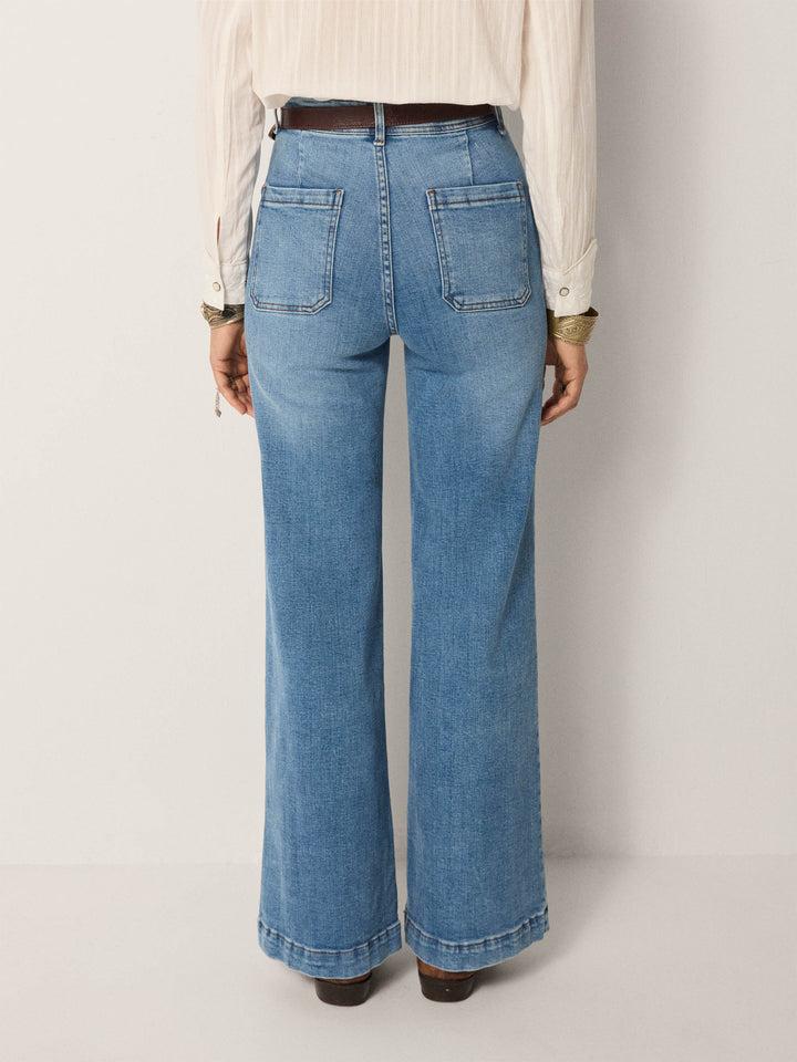 MAISON HOTEL Pantaloni donna Giuletta Light Blue Denim