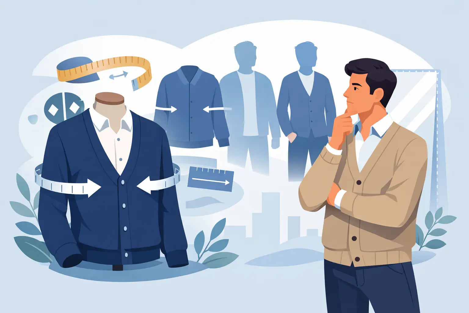 Guida alla vestibilità dei cardigan