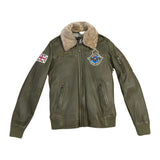 AIR FORCE Giacca pelle modello Douglas con colletto 
