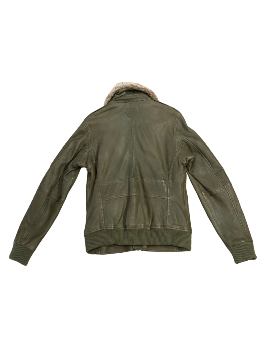 AIR FORCE Giacca pelle modello Douglas con colletto 