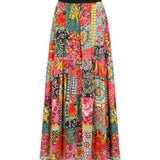 ALDO MARTINS Gonna donna Laza in cotone fantasia floreale 