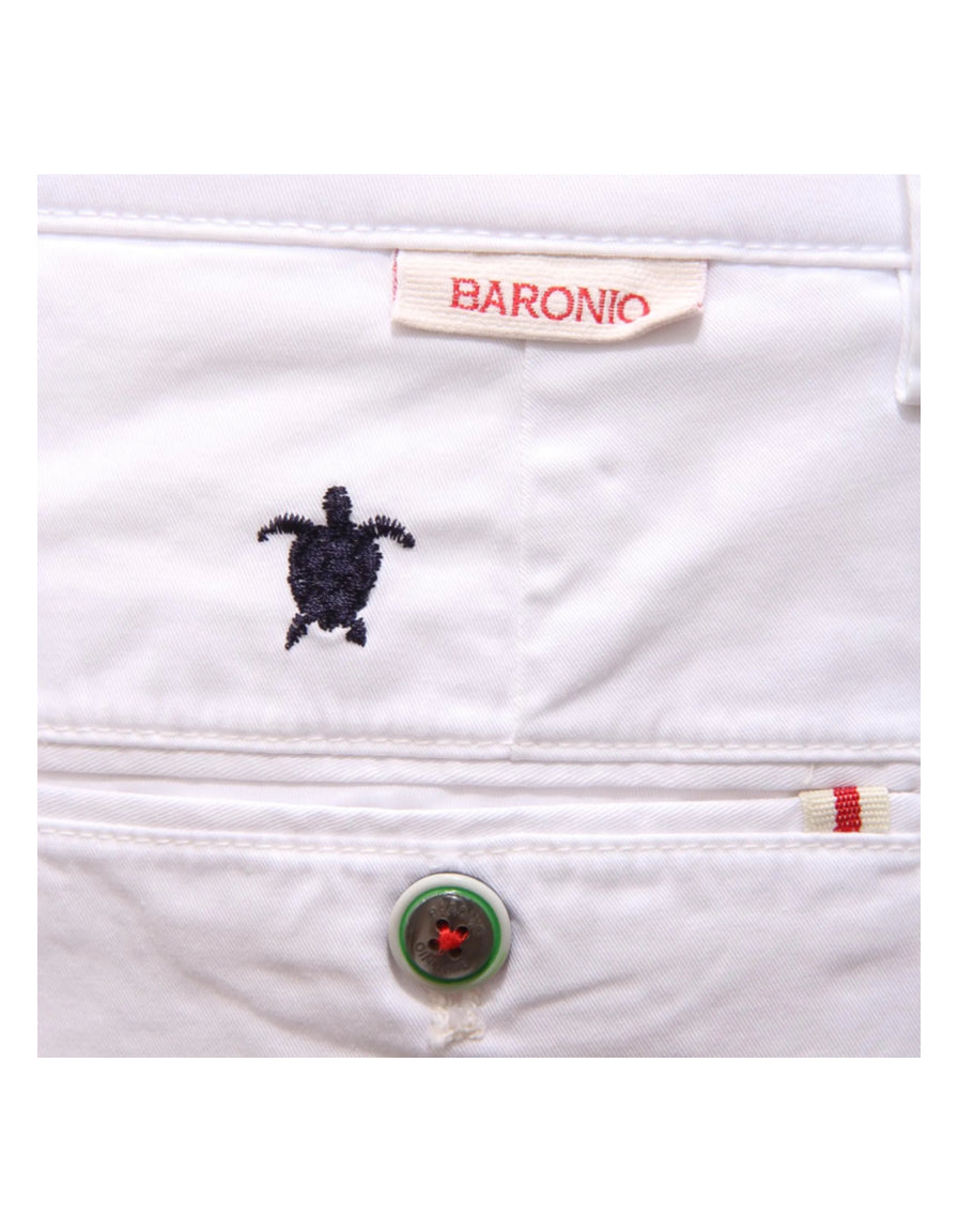 BARONIO Bermuda uomo con ricamo tartarughe 