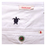 BARONIO Bermuda uomo con ricamo tartarughe 