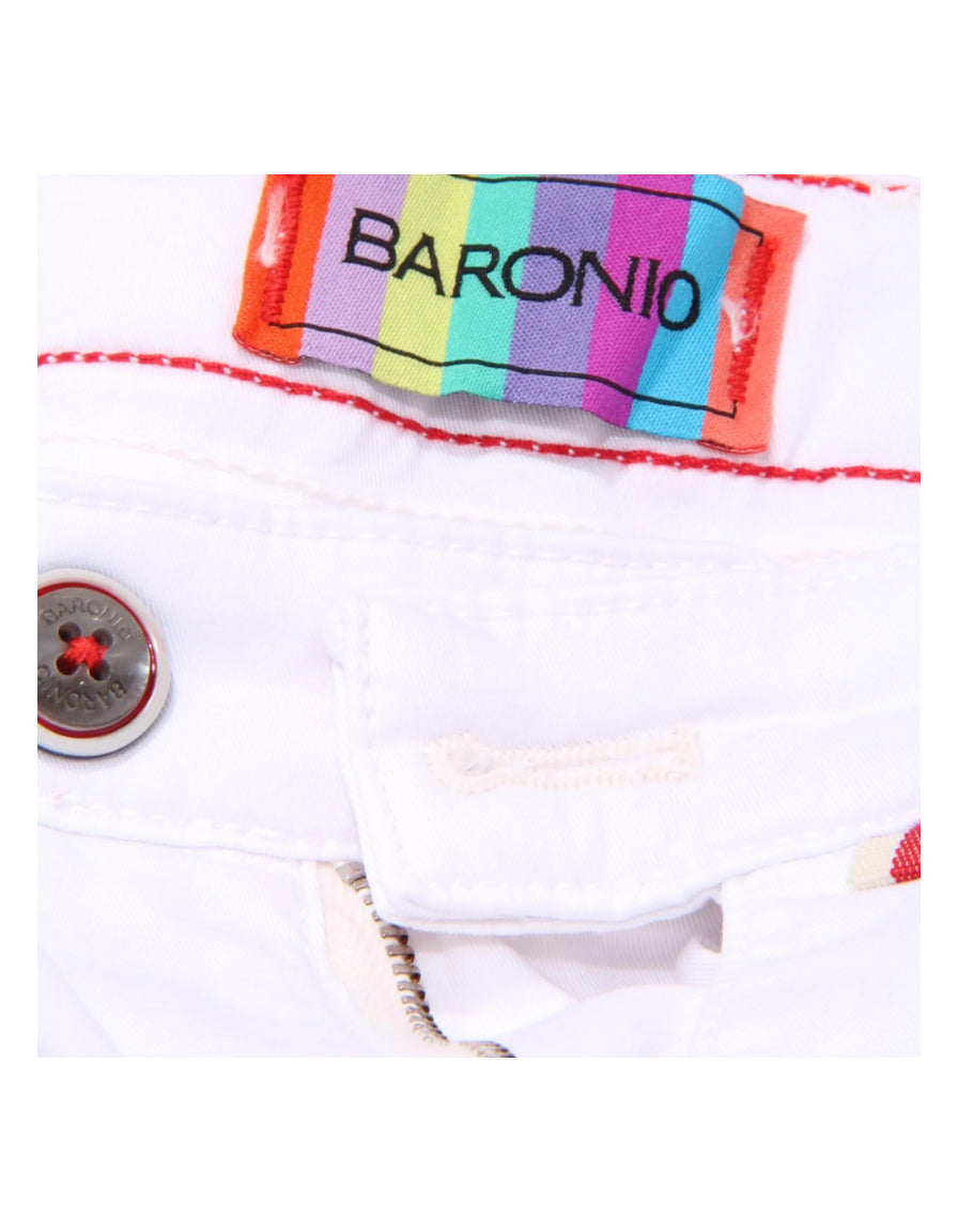 BARONIO Bermuda uomo con ricamo tartarughe 