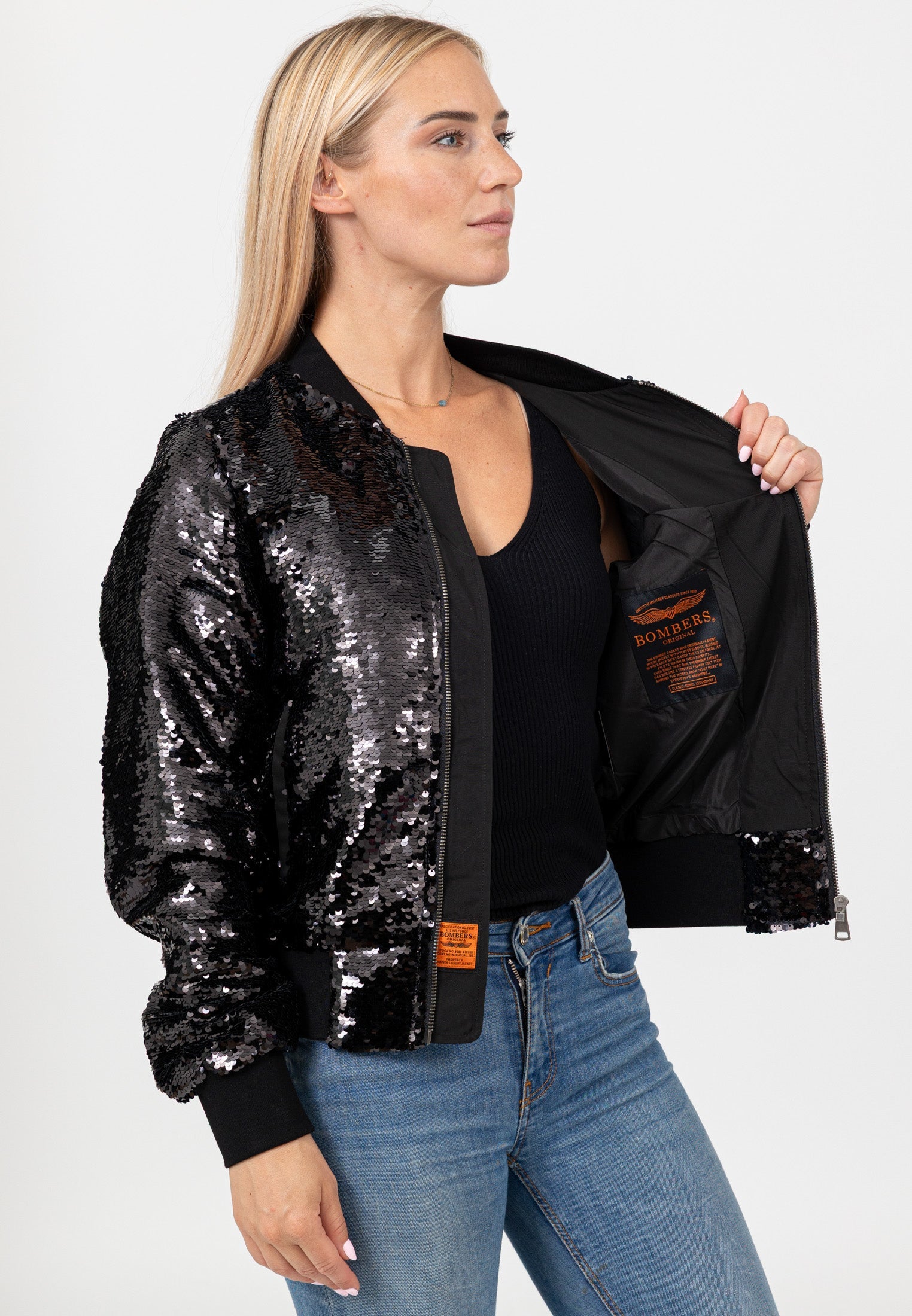 BOMBERS ORIGINAL Giacca Bombers Original Glitter 