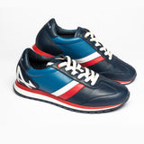 CLM Sneakers uomo Alpine Berlinette Royal Blue in pelle 