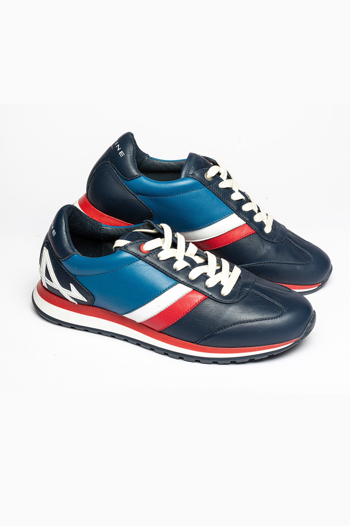 CLM Sneakers uomo Alpine Berlinette Royal Blue in pelle 