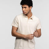 DAYTONA 73 Polo uomo Brody in spugna panna 