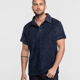 DAYTONA 73 Polo uomo Brody in spugna blu 