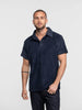 Polo uomo Brody in spugna blu