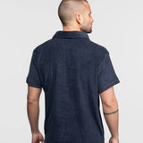 DAYTONA 73 Polo uomo Brody in spugna blu 