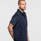 DAYTONA 73 Polo uomo Brody in spugna blu 