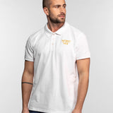 DAYTONA 73 Polo manica corta in cotone piqué con patch bianca 