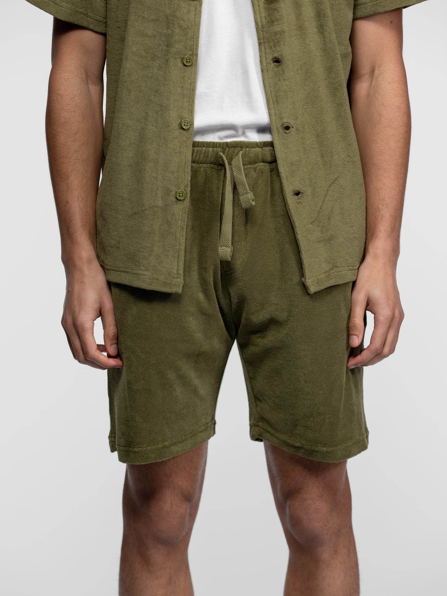 DAYTONA 73 Short uomo Fresno in spugna verde 