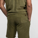 DAYTONA 73 Short uomo Fresno in spugna verde 