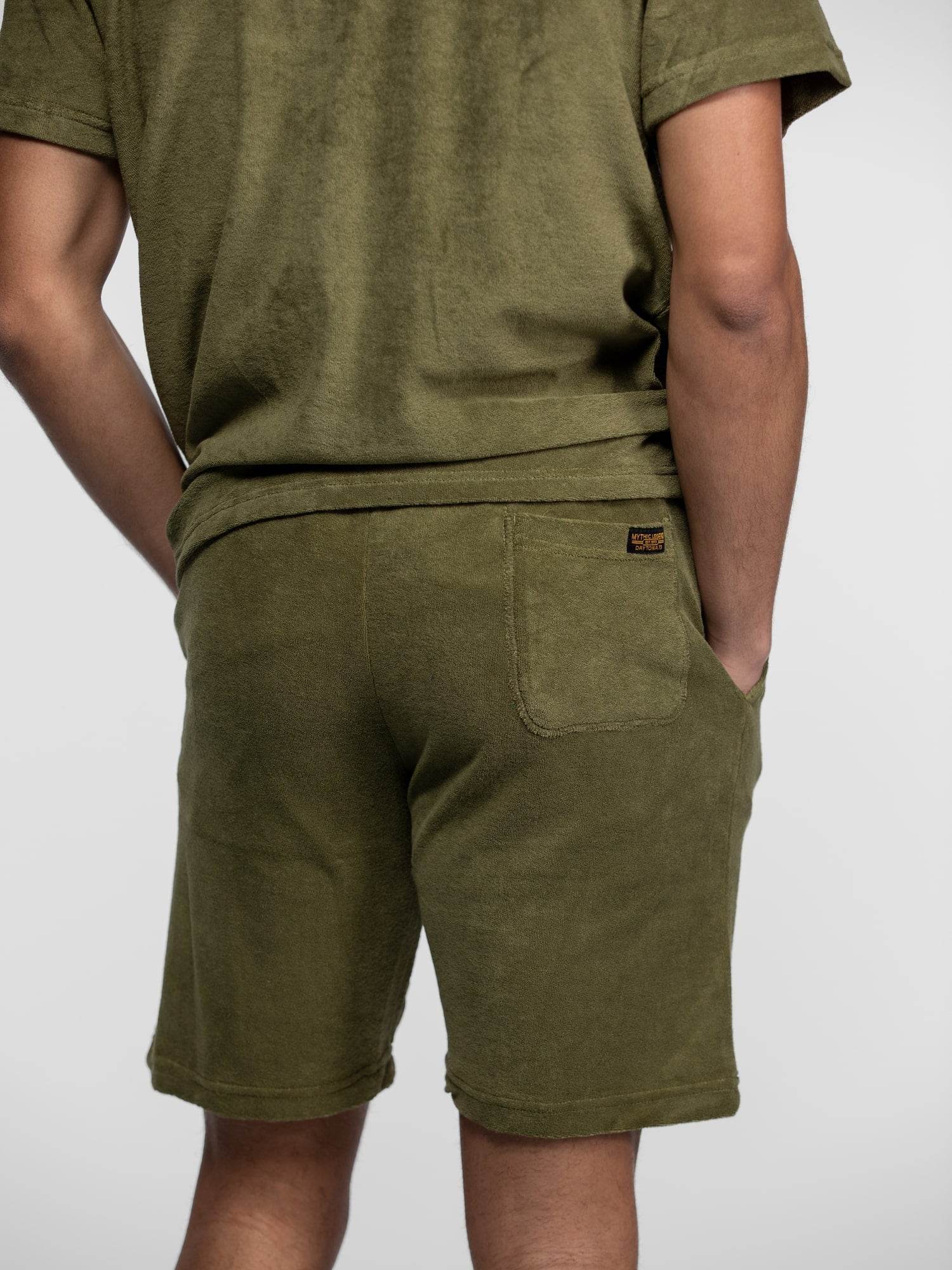 DAYTONA 73 Short uomo Fresno in spugna verde 