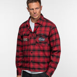 DAYTONA 73 Camicia uomo Ketchum rossa a quadri in flanella 