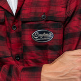 DAYTONA 73 Camicia uomo Ketchum rossa a quadri in flanella 