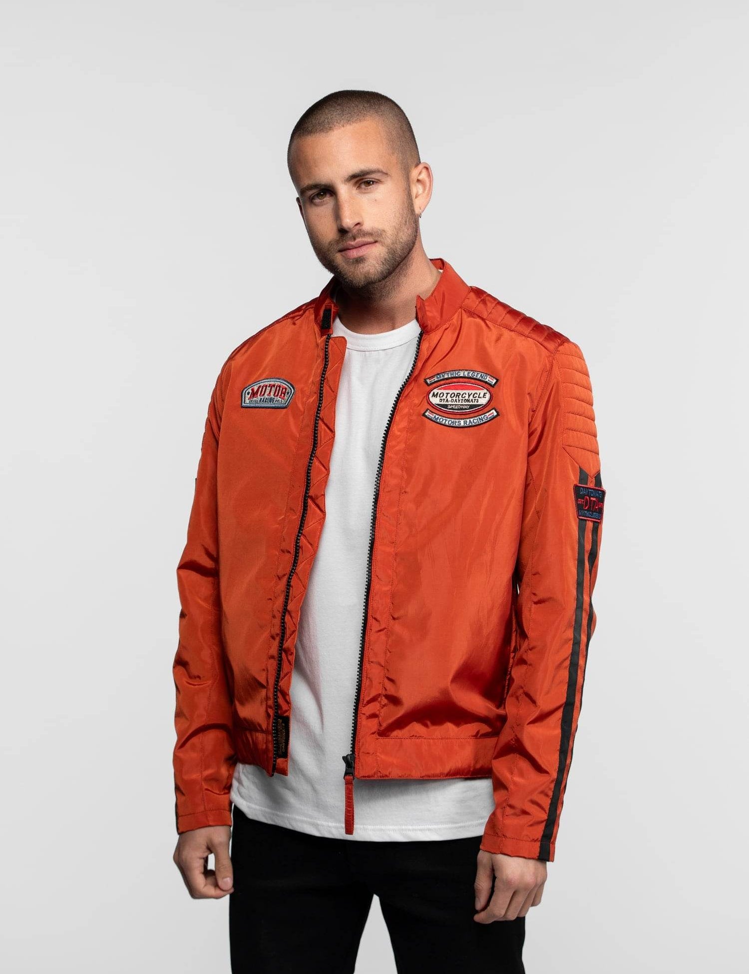 DAYTONA 73 Giubbotto uomo Monza Bloomfield in nylon arancione 
