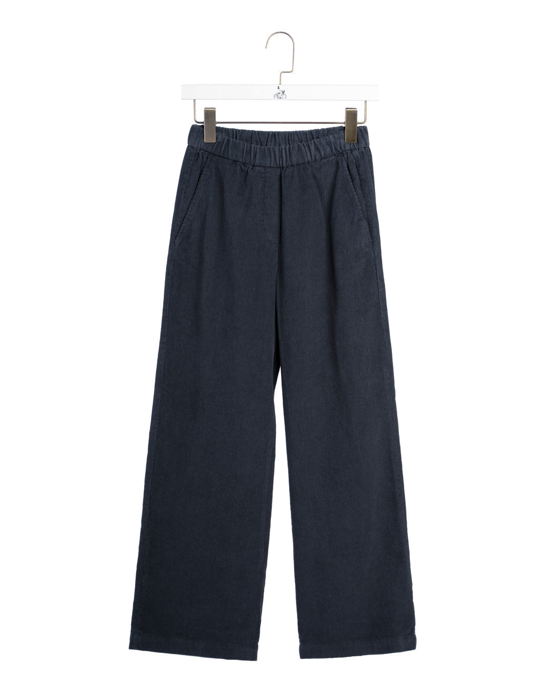 DIEGA PARIS Pantaloni Pantero Marine blu a gamba ampia 
