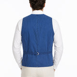 GARRY'S EARTH Gilet uomo Sierra in cotone blu 