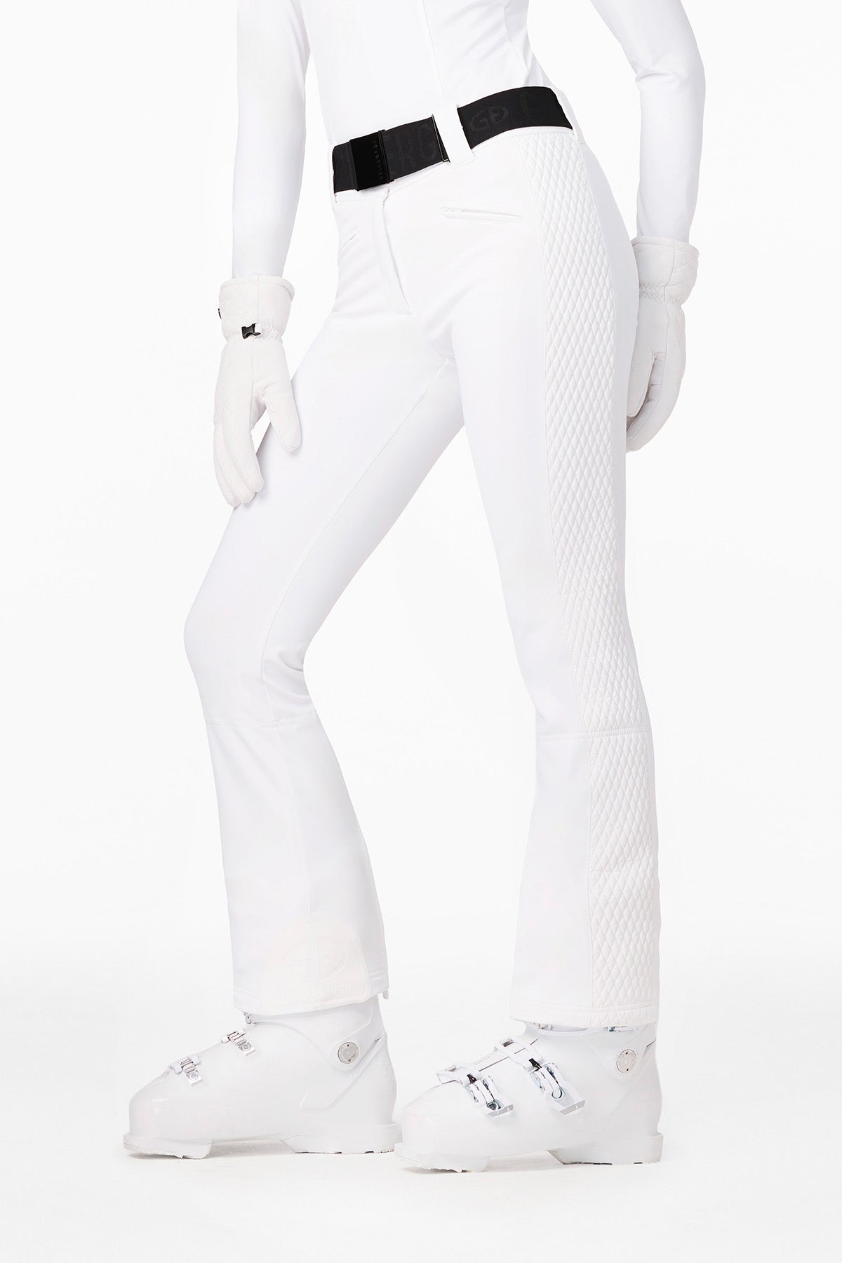 GOLDBERGH Pantalone sci donna Brooke softshell bianco 