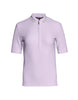 T-shirt donna Cassia lilla con zip e colletto polo