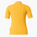 GOLDBERGH T-shirt donna Cassia papaya con zip e colletto polo 