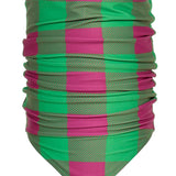 GOLDBERGH Scaldacollo donna Chopper stampa a quadri verde e rosa 