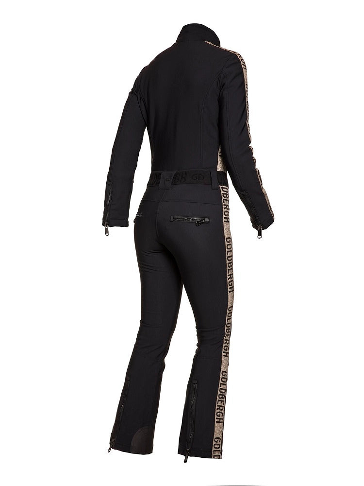 GOLDBERGH Tuta sci donna Goldfinger oro slim fit 