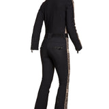 GOLDBERGH Tuta sci donna Goldfinger oro slim fit 