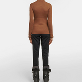 GOLDBERGH Maglia donna Mira collo alto a costine slim fit mocha 