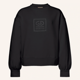 GOLDBERGH Felpa donna Relax girocollo in cotone nera 