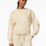 GOLDBERGH Felpa donna Relax girocollo in cotone champagne 