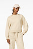 Felpa donna Relax girocollo in cotone champagne