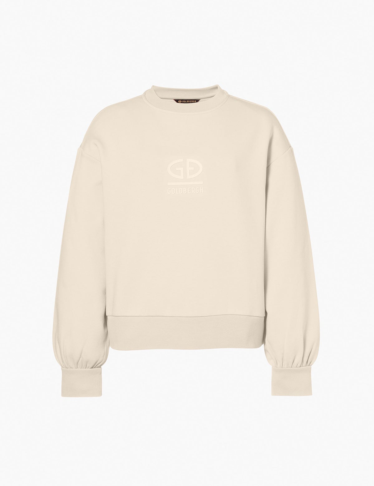 GOLDBERGH Felpa donna Relax girocollo in cotone champagne 