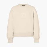 GOLDBERGH Felpa donna Relax girocollo in cotone champagne 