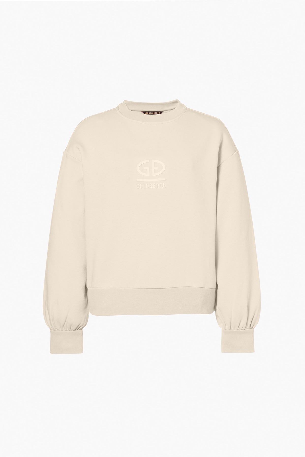 GOLDBERGH Felpa donna Relax girocollo in cotone champagne 
