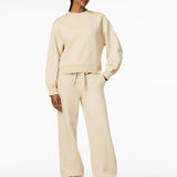 GOLDBERGH Felpa donna Relax girocollo in cotone champagne 
