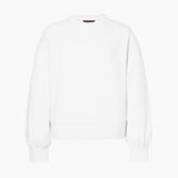 GOLDBERGH Felpa donna Relax girocollo in cotone bianca 