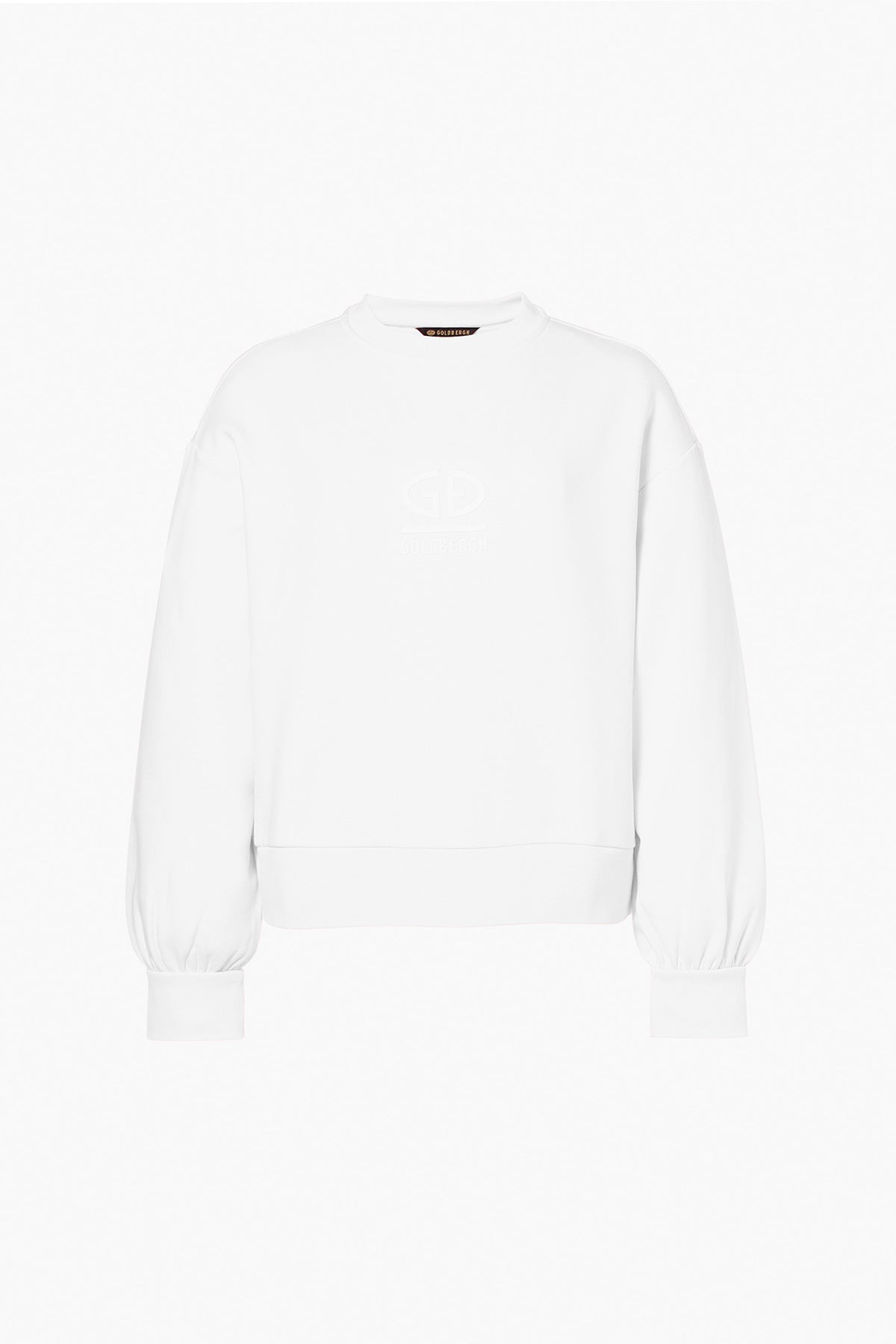GOLDBERGH Felpa donna Relax girocollo in cotone bianca 