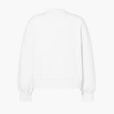 GOLDBERGH Felpa donna Relax girocollo in cotone bianca 