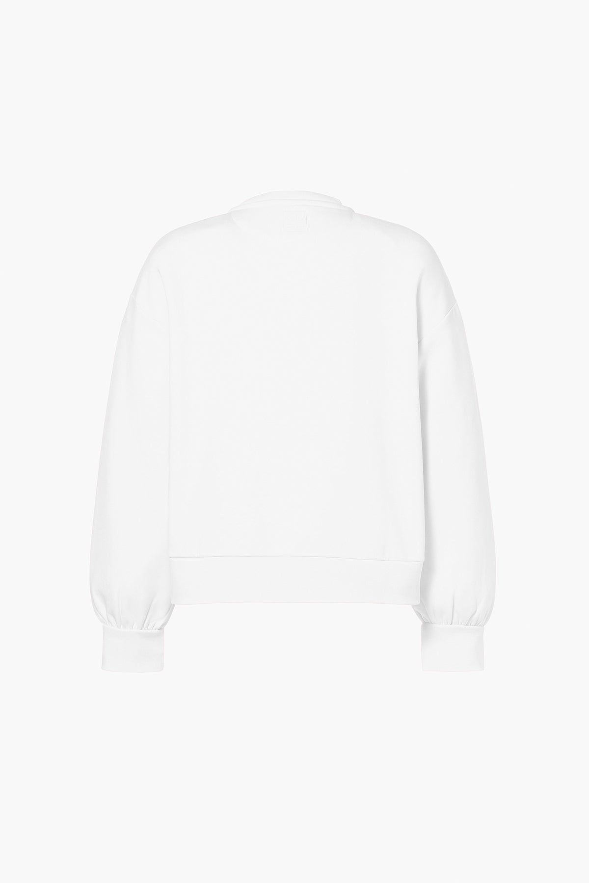 GOLDBERGH Felpa donna Relax girocollo in cotone bianca 