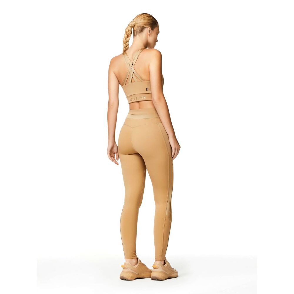 GOLDBERGH Top donna Sleek sportivo caffelatte 