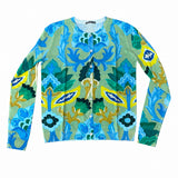 INBEDWITHYOU Cardigan donna Floral fantasia in misto cotone e seta 