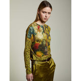 JEI'S Letizia Denaro Maglia donna Wallpaper in cashmere a fantasia 