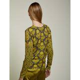 JEI'S Letizia Denaro Maglia donna Wallpaper in cashmere a fantasia 