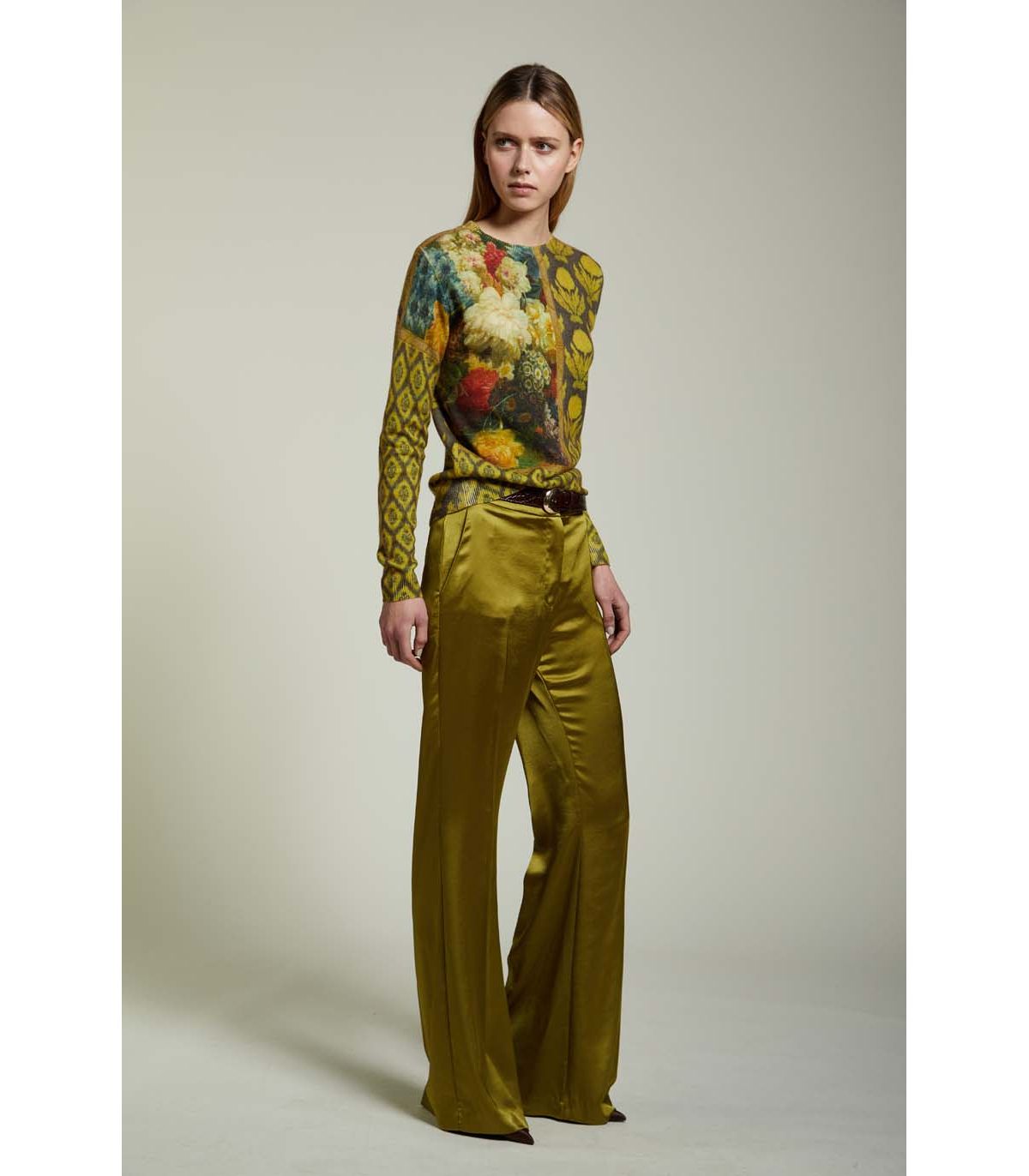 JEI'S Letizia Denaro Maglia donna Wallpaper in cashmere a fantasia 