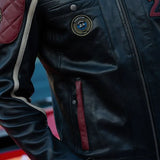 LE MANS Giacca uomo Lino Black in pelle di montone 